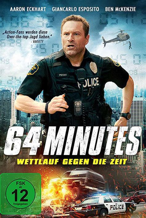 Verfolgungsjagd im Takt der Klicks – "64 Minutes" (USA, 2019) hetzt seiner eigenen Idee hinterher Poster "64 Minuites"